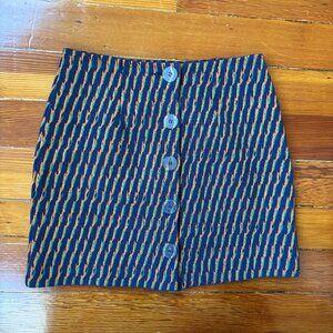 NWT Preppy Other Stories Mini Skirt with Buttons SIZE 4